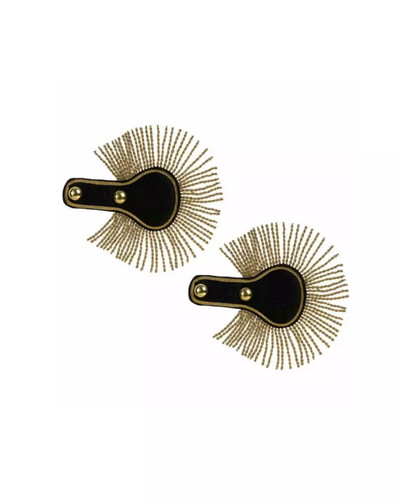 Schulterklappen schwarz gold